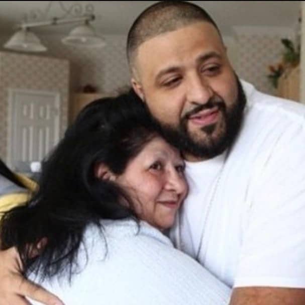 Image of DJ Khaled with his mother