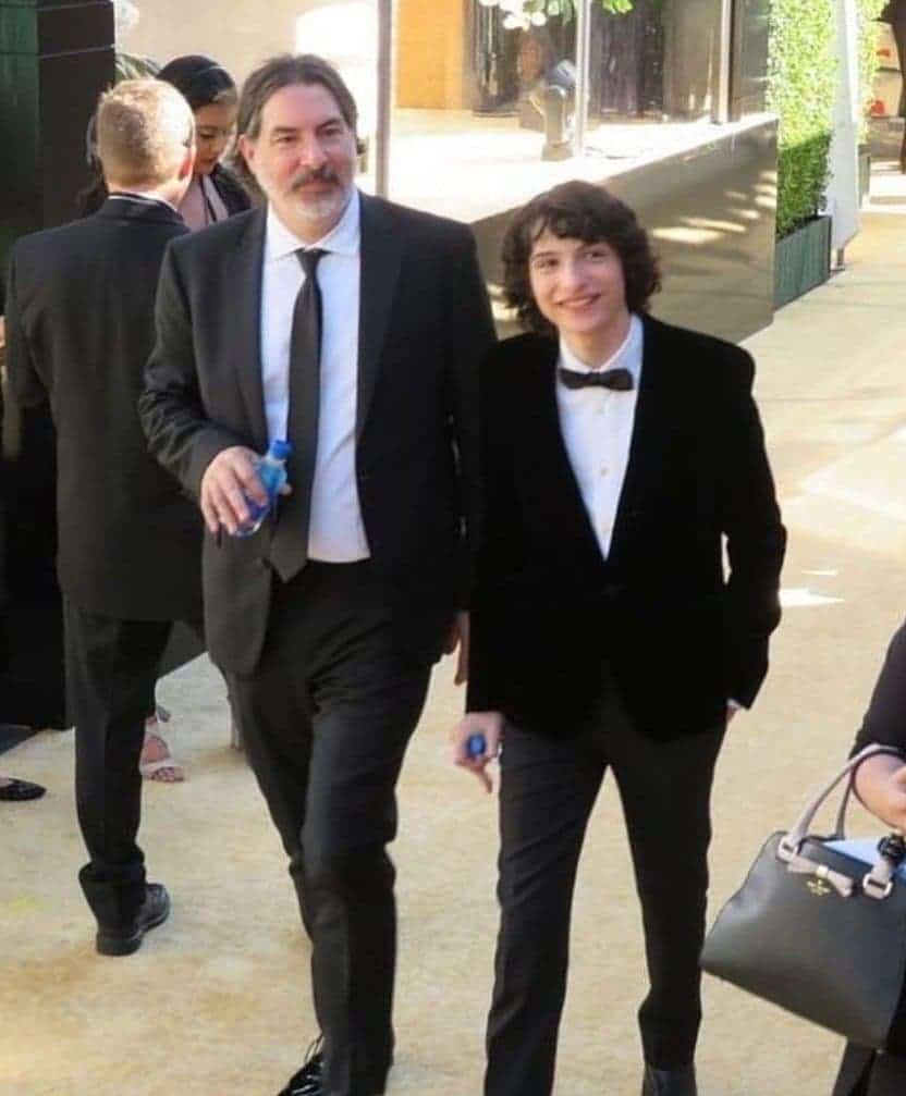 Image of Finn Wolfhard with his father, Eric Wolfhard