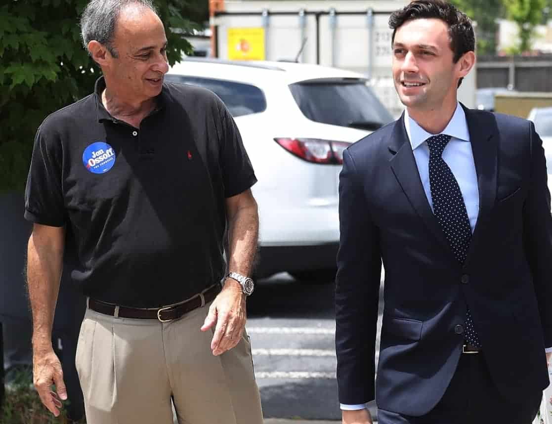 Image of Jon Ossoff with his father, Richard Ossoff