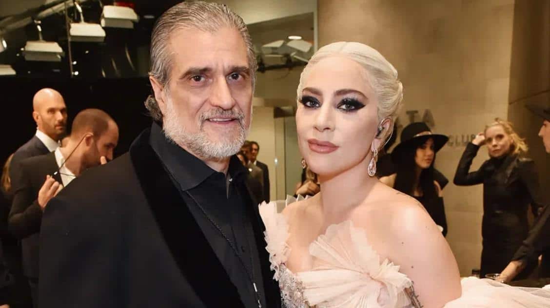 Image of Lady Gaga with her father, Joe Germanotta