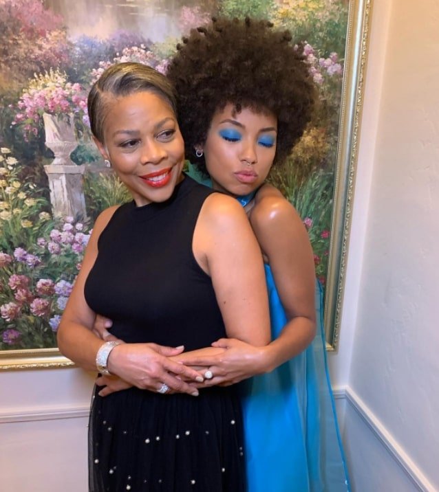 Image of Logan Browning with her mother, Lynda Browning