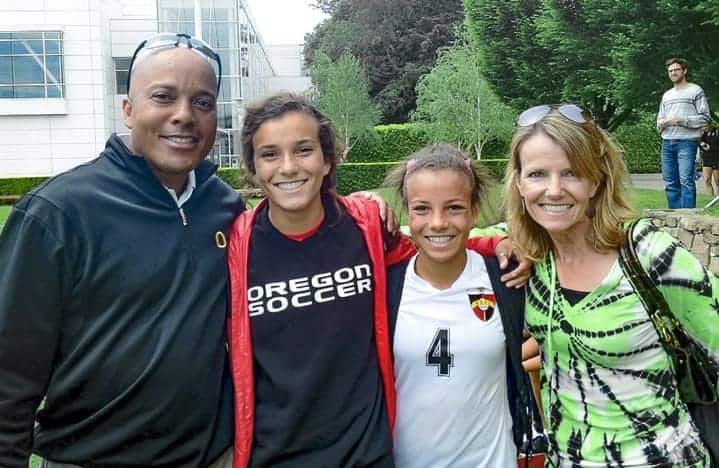 Image of Mallory Pugh with her family
