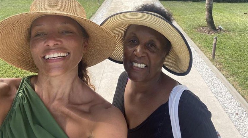 Image of Michael Michele with her mother, Theresa Michele