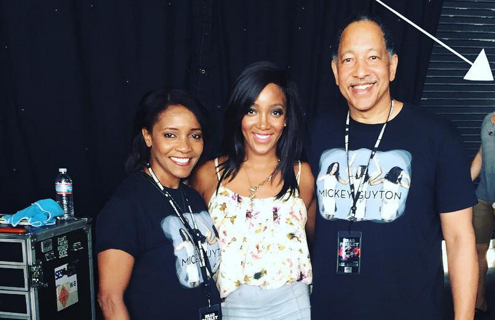 Image of Mickey Guyton with her Parents 