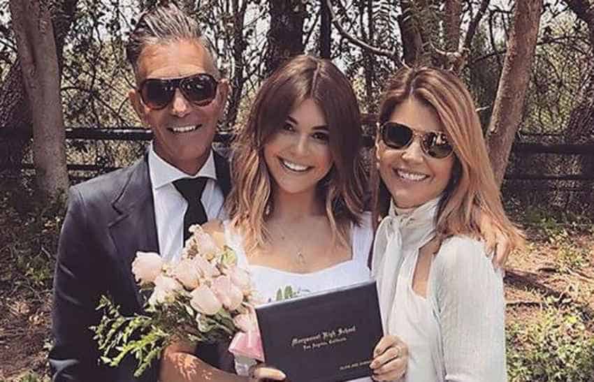 Image of Olivia Jade with her parents, Lori Loughlin and Mossimo Giannulli