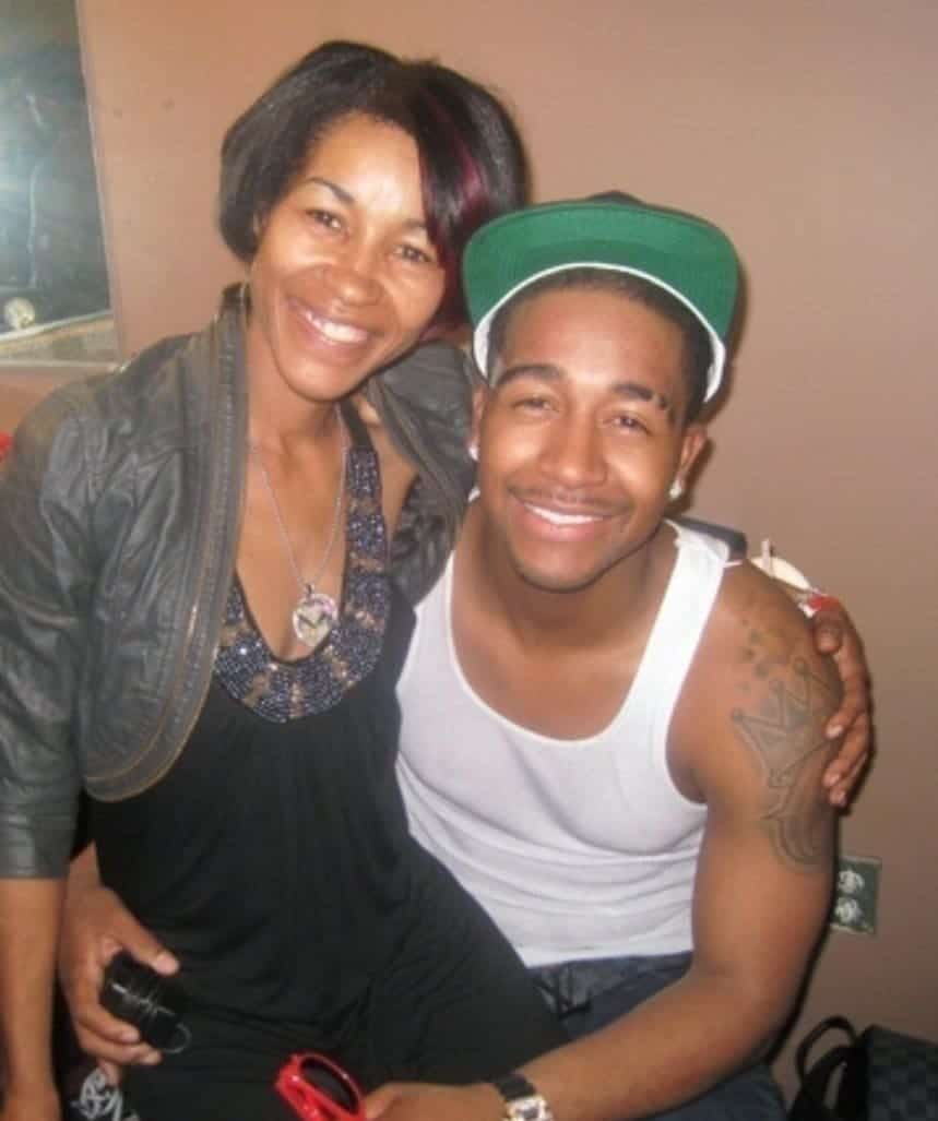 Image of Omarion with his mother, Leslie Burrell
